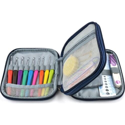 45x Crochet Hooks Set Soft Grip Handles with Case for Extreme Comfort Knit Needles 2-6mm Knitting Accessories Crochet Hooks Kit