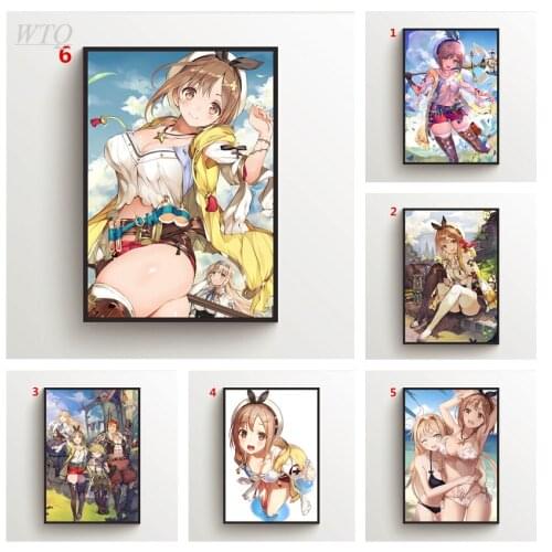 Atelier Ryza Reisalin Stout Anime Posters Canvas Painting Wall Decor Wall Posters Room Decor Wall Art Picture Home Decoration