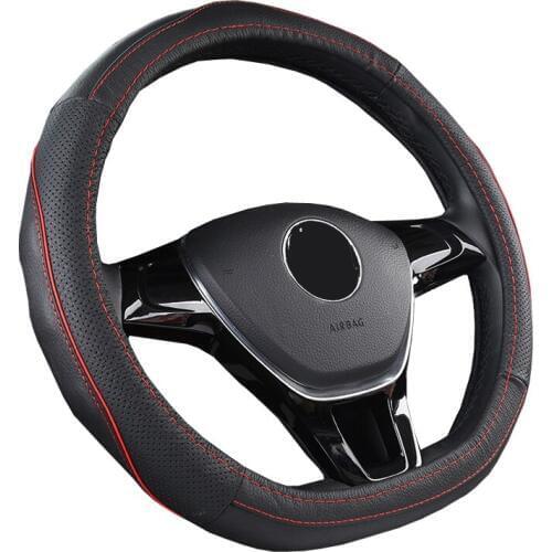 HuiER Auto Car Steering Wheel Cover D Type For Nissan Rogue / Rogue Sport / MAXIMA / Leaf / X-trail Xtrail D Type Steering Wheel