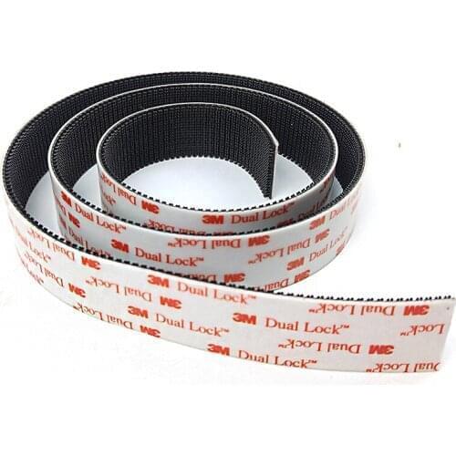 Free Shipping Black 3M SJ3551 Dual Lock Strips with White Acrylic VHB Adhesive Backing