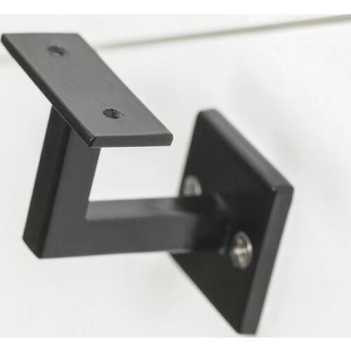 Freeshipping Black color Stainless Steel Handrail Wall Bracket Square Slim for Stair Systems