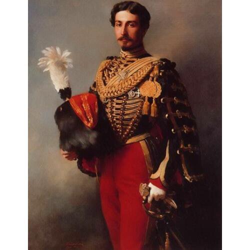 Free shipping classical male earl general portrait figure oil painting canvas prints on canvas wall art decoration picture