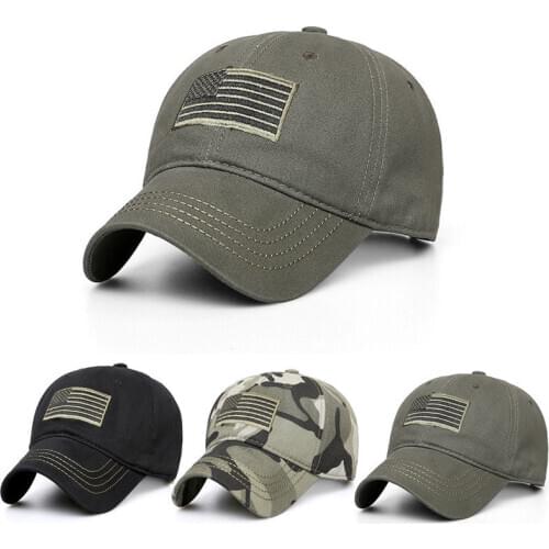 Men Women American Flag Baseball Cap Mesh Trucker Tactical Operator Army Camo Hats Caps