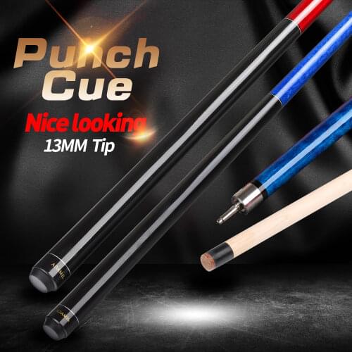 Billiard Punch Cue 13mm Tip North American Maple Shaft Stick Kit Quick Joint Smooth Wrap Break Cue Powerful Cheap Price