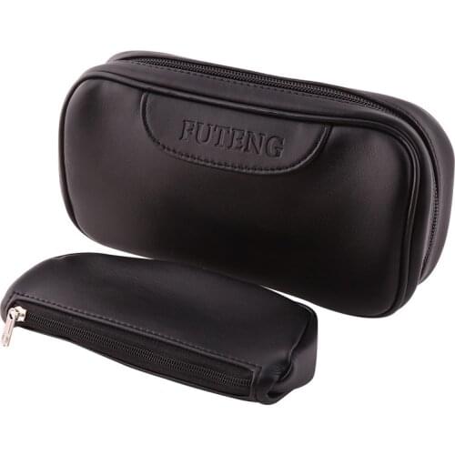 PU Leather Tobacco Pipe Bag With Inner holder For Herb Tobacco Storage Case For 2 Pipes Smoking Accessories Gadget For Men
