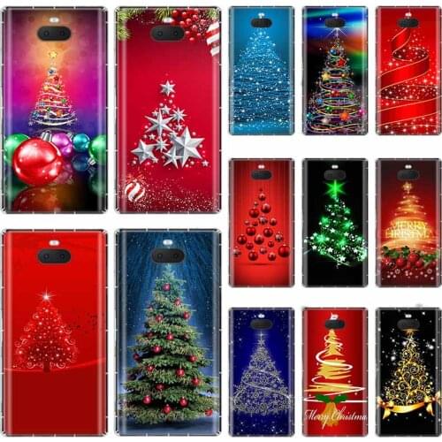 Christmas tree Pattern For Sony Xperia X XA XA1 XA2 XA3 XZ XZ1 XZ2 XZ3 XZ4 L1 L2 L3 Plus Compeact Soft TPU Case