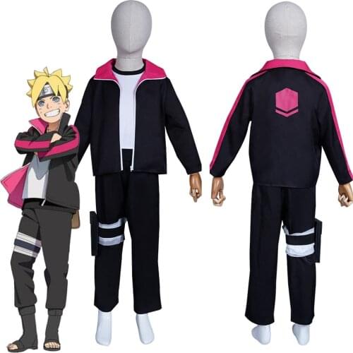 Kids Uzumaki Boruto Cosplay Costume Outfits Halloween Carnival Suit