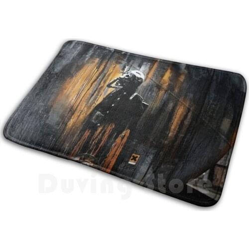 Gas , Graffiti Carpet Mat Rug Cushion Soft Non-Slip Biohazard Organic Biology Hazardous Contaminated