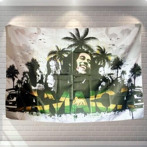 Tapestry Wall Art Metal Music Cloth Poster Bedroom Dormitory Decoration Hanging Painting Large Size Rock Band Banners & Flags B5