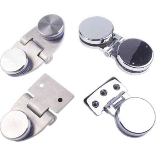 Round bead frameless glass door hinge 180 degree double cabinet clip display wine 90 degre