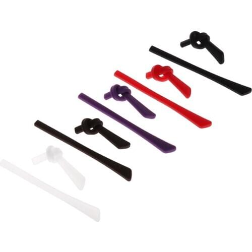 Soft Silicone Anti Slip Eyeglasses Glasses Temple Tips Accessories Square Hole