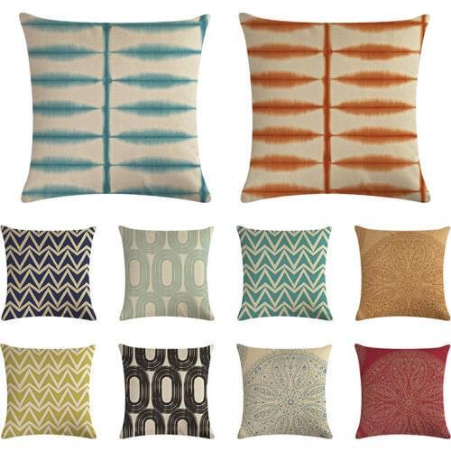 Nordic Geometric Pillow Case Cover stripe Geometry Home Decorative Circle Throw Pillow Cover sofa 45x45cm Cushion Covers