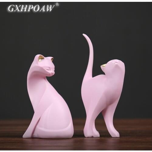 Enchanting Cat Nordic Style Home Decoration Wine Cabinet living Room TV Cabinet Decoration Creative Room Desktop Small Ornaments