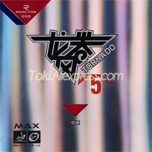 Reactor TORNADO V5 Table Tennis Rubber (Sticky, Forehand loop) Original Reactor V5 Ping Pong Sponge