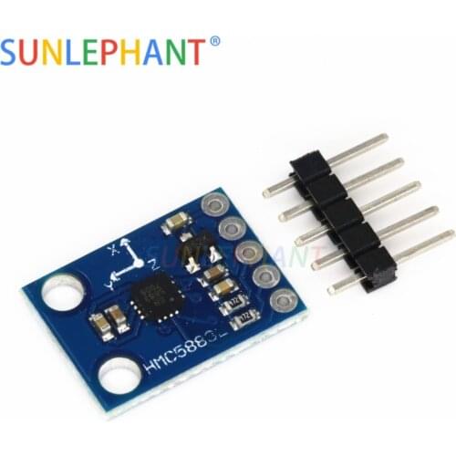 SUNLEPHANT GY-273 3V-5V HMC5883L Triple Axis Compass Magnetometer Sensor Module Three Axis Magnetic Field Module For Arduno