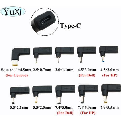 YuXi 7.4*5.0 4.5*3.0 5.5*2.5 mm USB Type C Laptop Power/Charging Adapter Connector Dc Jack Plug Converter for Lenovo for Asus