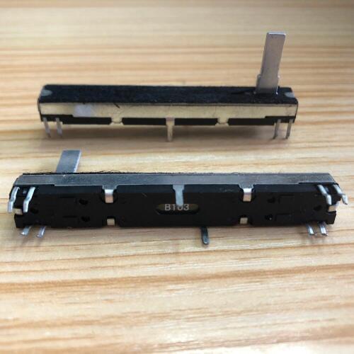 [VK] Straight Slide pusher Double Fader for Soundcraft EFX8 60mm A10K A10Kx2 potentiometer 6cm handle 15mm switch