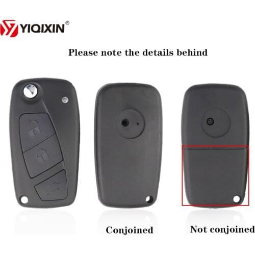 YIQIXIN 3 Button Flip Folding Replacement Remote Car Key Shell Case For 500 Iveco Punto Ducato Stilo Panda Idea Doblo Bravo