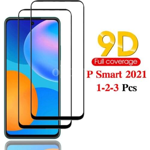 Tempered Film For Huawei P Smart 2021 Screen Protector Phone Accessories Protection Glas Huawey Psmart 2021 Psmart2021 стекло 9D