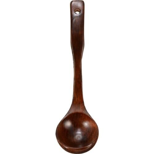 1Pc Wooden Deep Ladle Scoop Kitchen Cooking Spoon For Soup Porridge Serving Spoon Utensil Tool 3 Sizes Choose