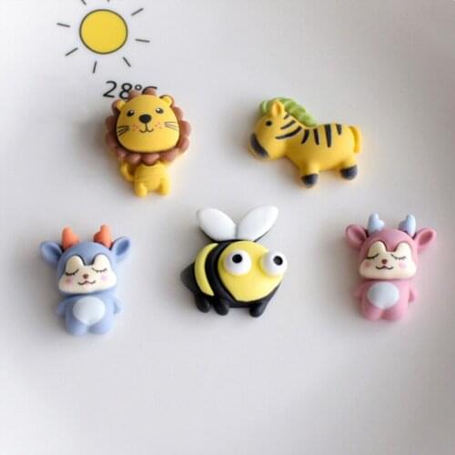 10-30Pcs Cartoon Animal Flat Back Resin DIY Kids Hairpin Phone Shell Decorative Accessories Slime Fill Crafts Material Applique