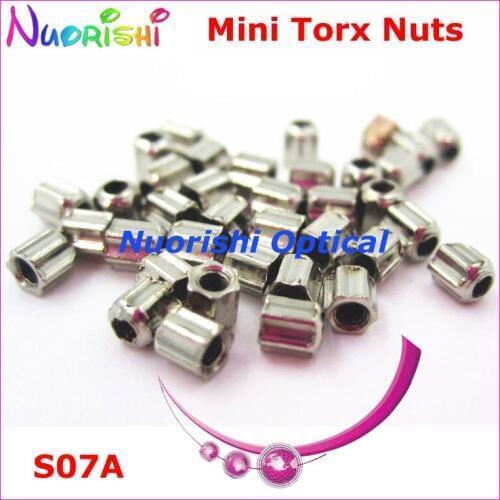 10000pcs Glasses Eyewear Eyeglasses Mini Torx Nuts Screw 1.4mm 1.2mm S07A Free Shipping