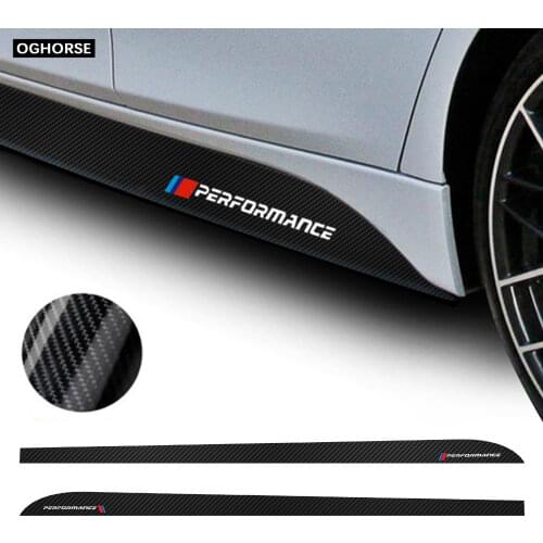 2pcs New Performance Styling Car Side Skirt Sticker decal stripes for BMW M sport f20 f22 f32 f80 f82 f30 f31 Accessories