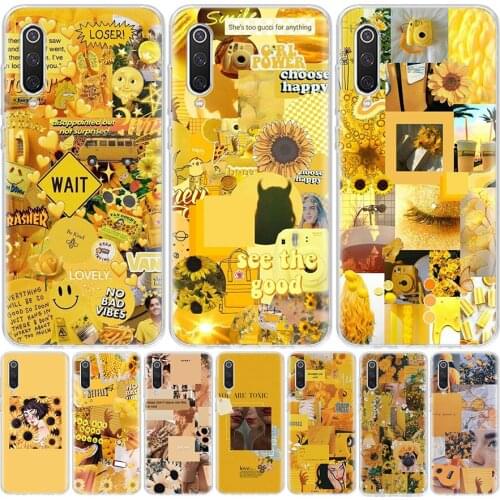 Chrysanthemum Yellow Art Phone Case For Xiaomi Mi 11 9 8 A3 A2 A1 CC9 E 9T 10T Note 10 Lite F2 Pro F3 X3 6X 5X F1 Coque Cover