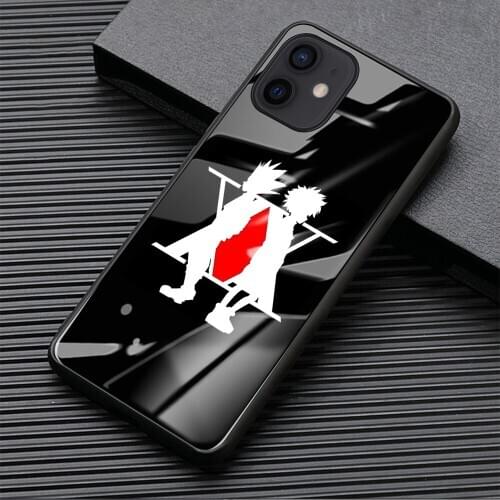 For iphone 12 Japan Anime hunter x hunter Tempered Glass Case For iPhone 11 12 mini PRO MAX SE 2020 6 6s 7 8 Plus X XR XS cover