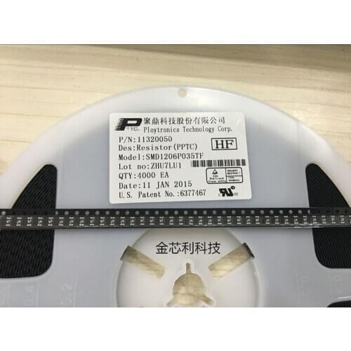 Chip self-recovery fuse SMD1206P075TF Taiwan 1206 0.75A 750MA direct sales