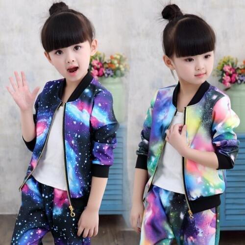 Childrens Spring and Autumn Suit Girls Set