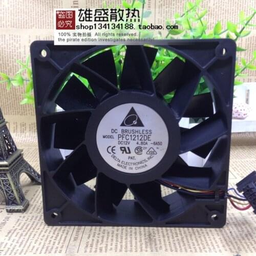 For Delta Pfc1212de 12038 12V 4.8A 12cm Ultra-Large Air Volume Double Ball Violence Fan