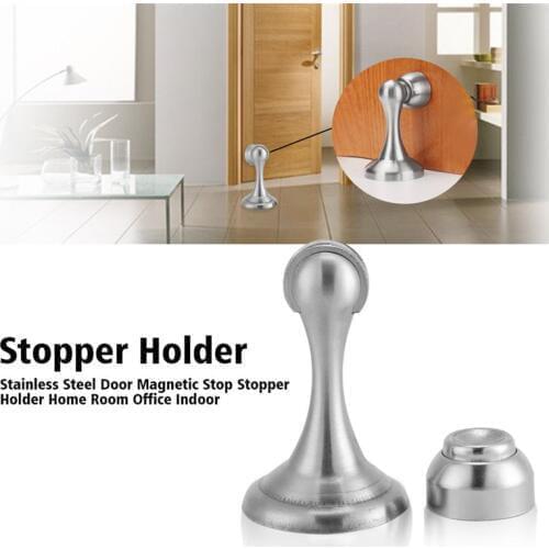 Stainless Steel Office Door Floor Magnetic Stop Stopper Holder/Catch Home Use Rails Hooks