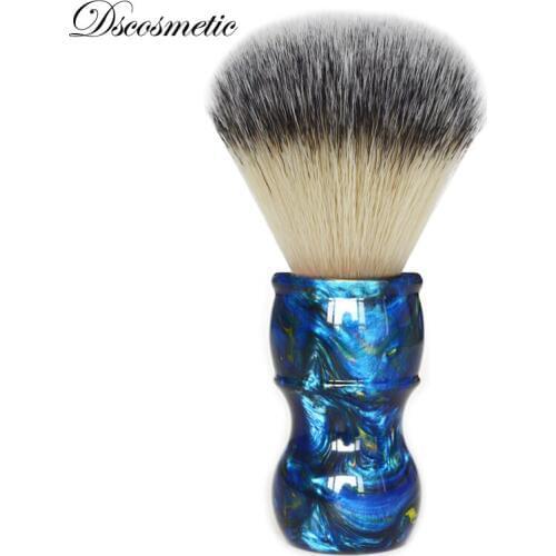 Dscosmetic New Arrival shaving brush 26mm Big Knots Colorful Resin Handle Synthetic Hair mens wet Shaving Brush