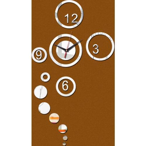 Hot Mirror Wall Stickers 3d Acrylic Europe Sticker Home Decor Poster Kitchen Butterfly Horse Large Wall Clock