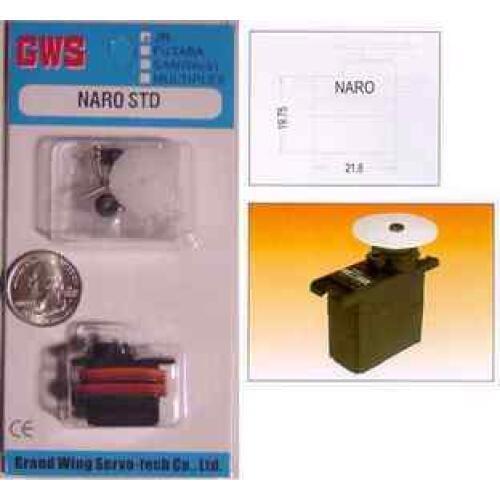 GWS Naro Std Sub Micro Servo 8.8 Grams 0.09 sec./60 14 oz.in