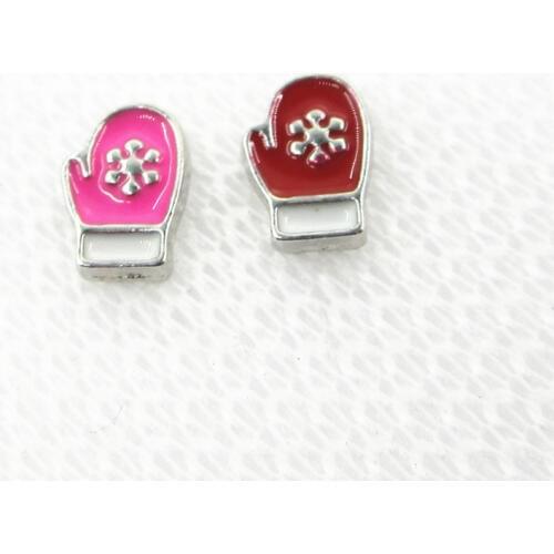 Hot Selling 20pcs/lot Winter Glove Floating Charms Living Glass Memory Lockets Floating Charms DIY Jewelry Accessory
