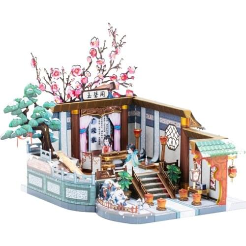 Art Model MU 3D Metal Puzzle Piano tone building model DIY 3D Laser Cut Assemble Jigsaw Toys GIFT For children