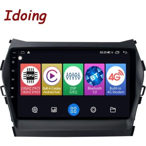 Idoing9"Android Car Intelligent System Radio Multimedia Player For Hyundai IX45 2015-2017 GPS Navigation Head Unit Plug And Play