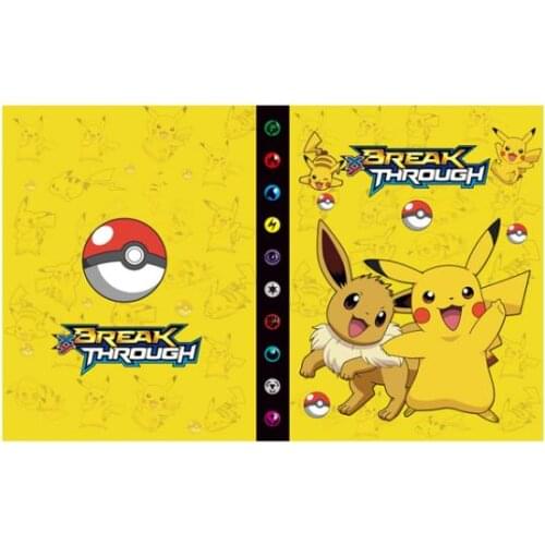 240 Pokemon pikachu Album Cards Book Anime Game Card Collectors Binder Holder Folder Top Loaded List Toys kids Gift For Children