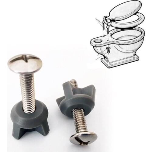 Bathroom Toilet Seat Cover Original Hand Expansion Screw Toilet Lid Bolt Fitting