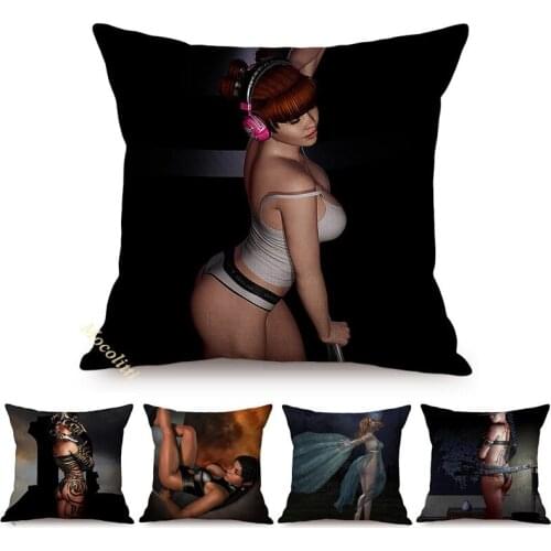 Sexy Woman Ass Fashion Closeup Pattern Decoration Cushion Cover Charming Lady Butt Cool Man Room Sofa Throw Pillow Case Cojines