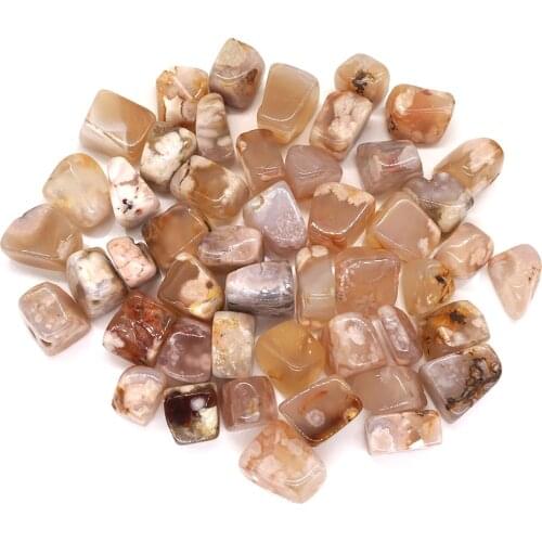 Natural Blossom Agate Healing Crystal Quartz Mineral Specimen Rock Reiki Tumbled Energy Stone Bulk Gem Home Aquarium Decoration