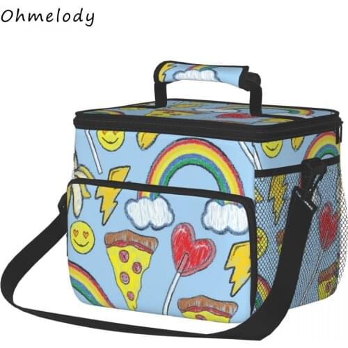 New Thermal Insulated Lunch Bag Lunch Box Tote Cooler Handbag Lunch Bags For Women Convenient Box Food Bags for Picnic Camping
