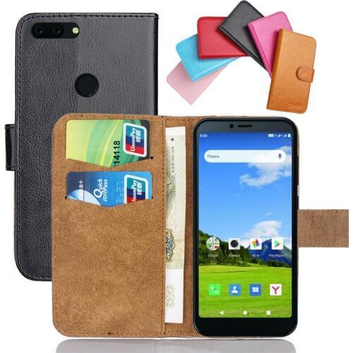 For Philips S561 Case 5.45" Original 6 Colors Flip Soft Leather Crazy Horse S561 Cover Phone Protection Cover Stand Cases Wallet