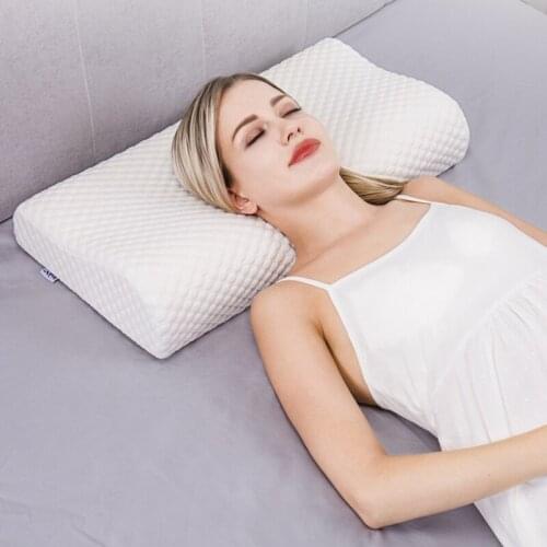 Memory Foam Orthopedic Pillow Neck Massager Bedding Pillow for Sleeping Health Care Slow Rebound Pain Relief Cervical Pillows