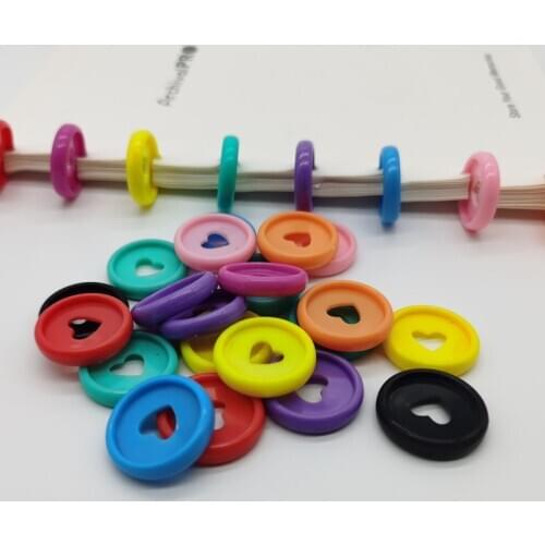 Binding Loose-leaf Mushroom Hole Discs Button 100PCS 23MM Plastic Binding Ring Disc Binding Office School Supplies Accessories