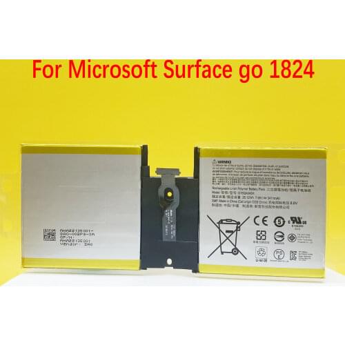 G16QA043H For Microsoft Surface Go 1824 4415Y Tablet PC 7.66V 26.12WH New 2ICP4/76/76 3411mAh Tablet Battery