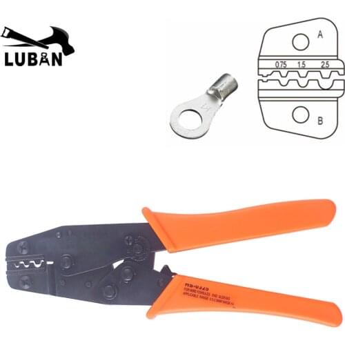 HS-0325 wire stripper EUROP STYLE RATCHET crimping tool crimping plier 0.75-2.5mm2 multi tool tools hands pliers