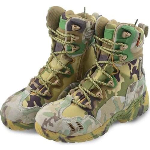 Outdoor Tactical Military Trekking Hiking Climbing Training Shoes Non-slip Waterproof Breathable Light Combat Desert Boots